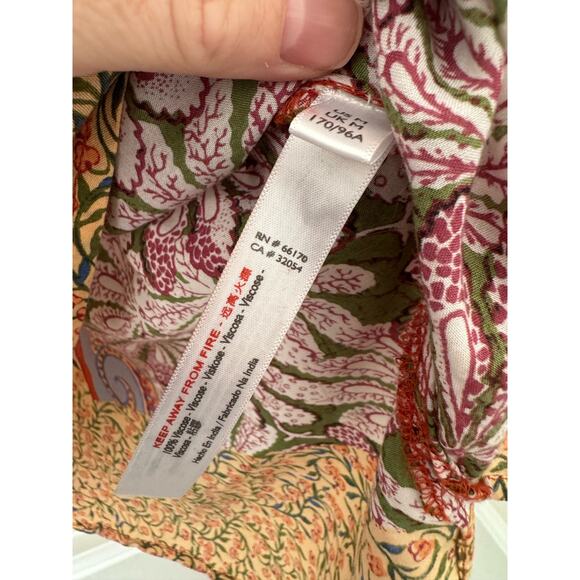By Anthropologie Sonrisa Paisley Blouse Size Medium - Picture 4 of 6